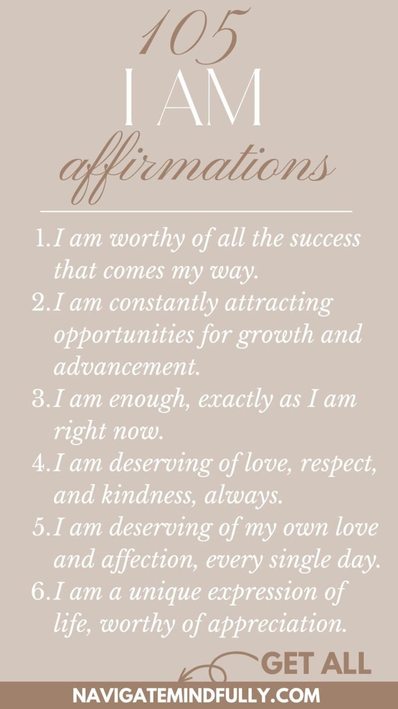 105 Powerful I AM Affirmations for Success and Self-Love