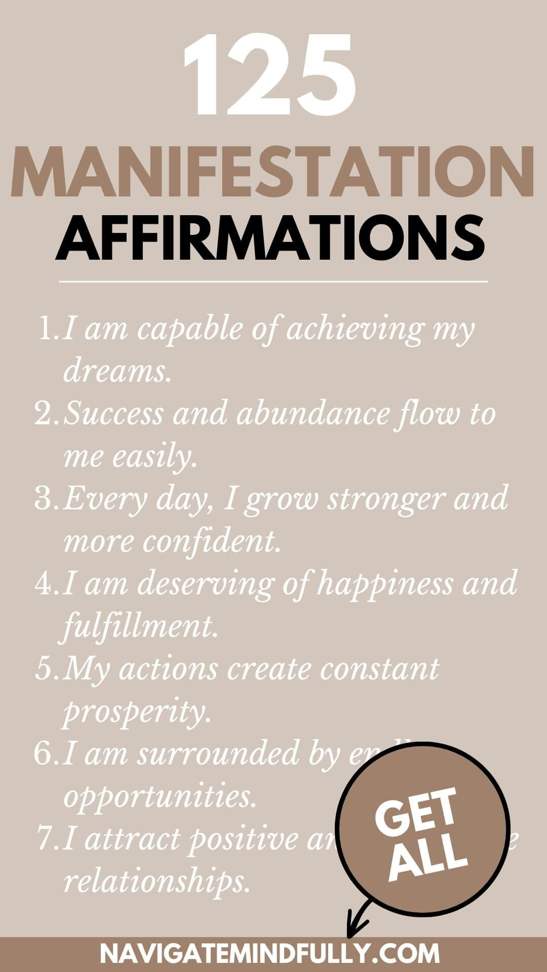 125 Manifestation Affirmations to Attract Your Dreams