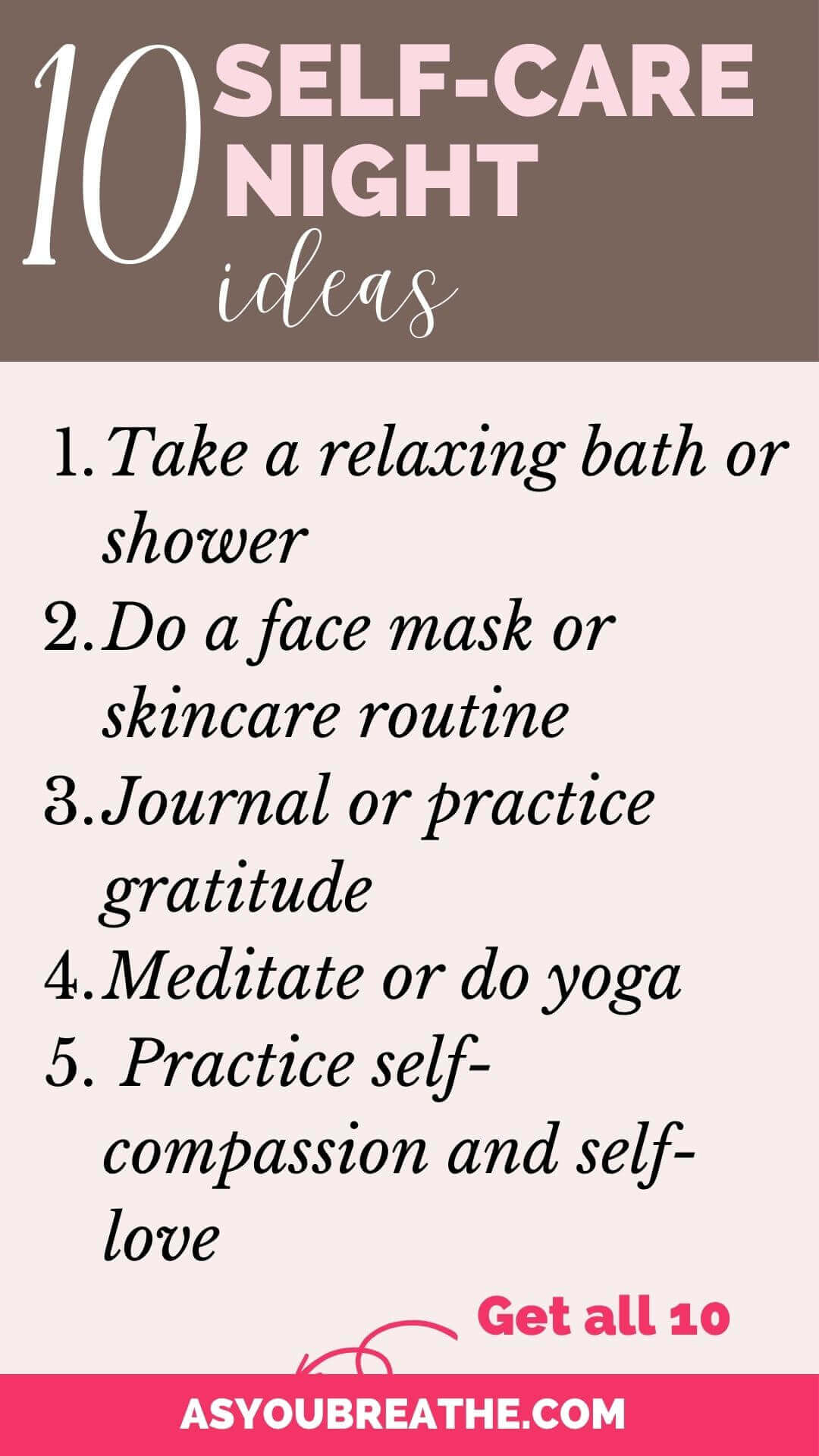 Self Care Night: 10 Things to Do for Deep Relaxation