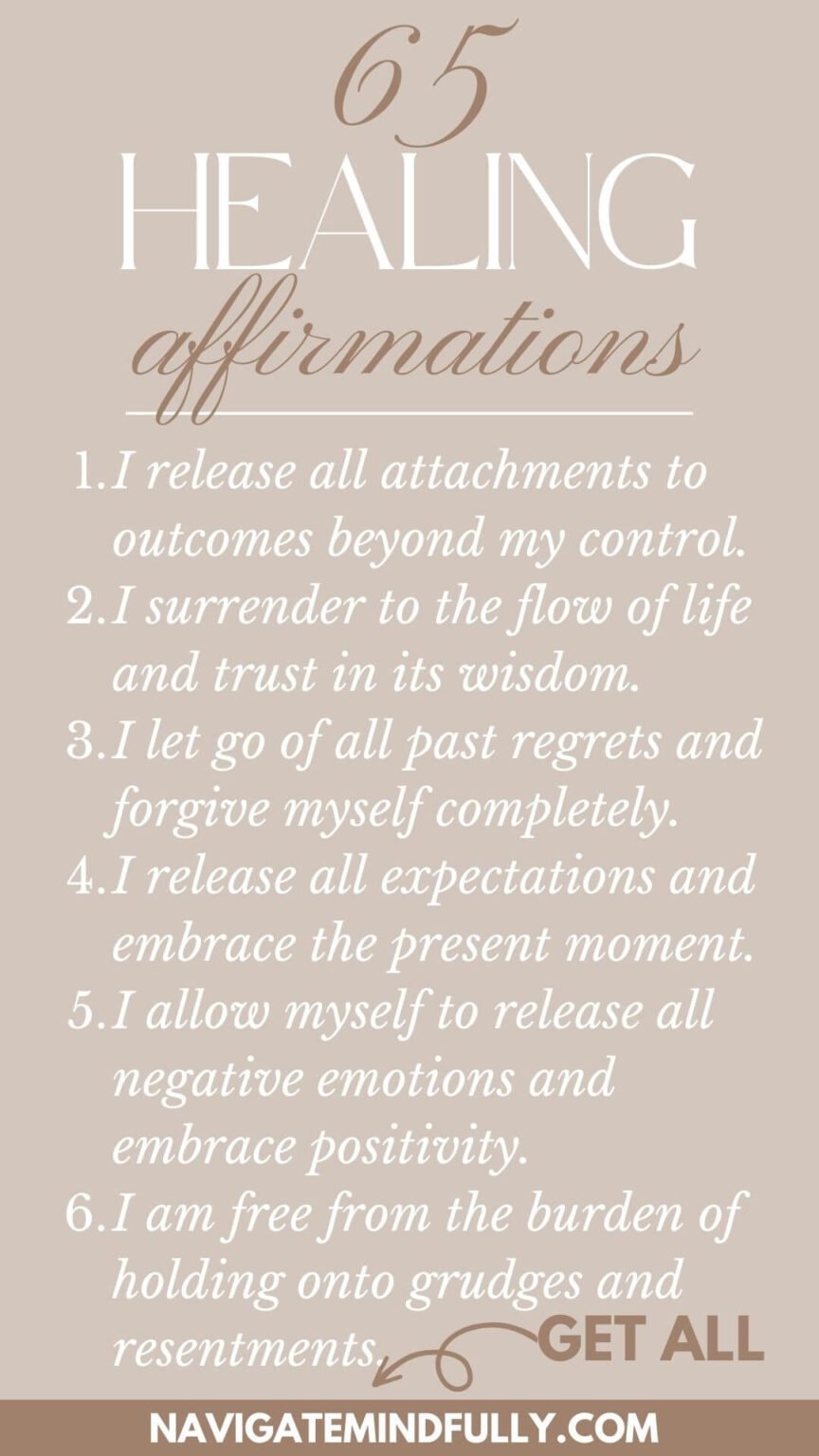 65 Positive Affirmations for Letting Go and Moving Forward