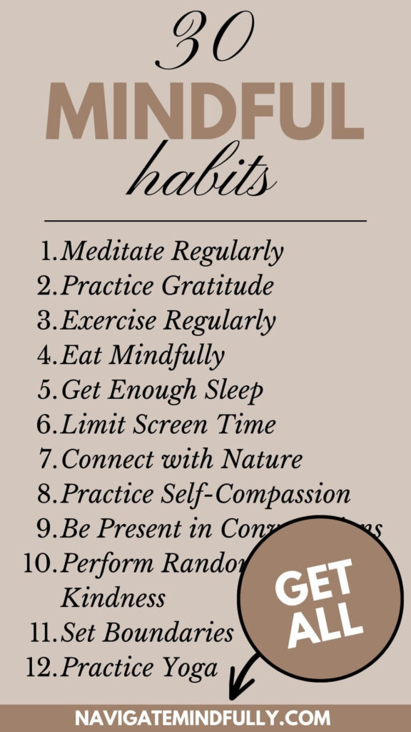 daily mindful habits