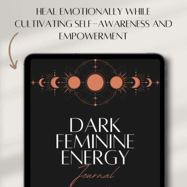 Dark Feminine Journal for healing