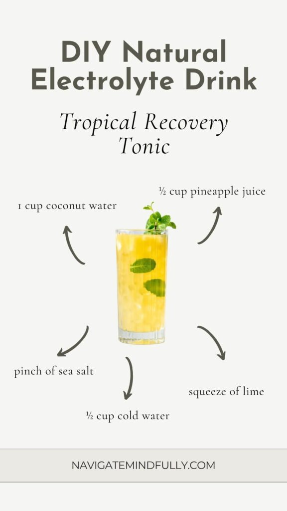 DIY natural electrolyte drink