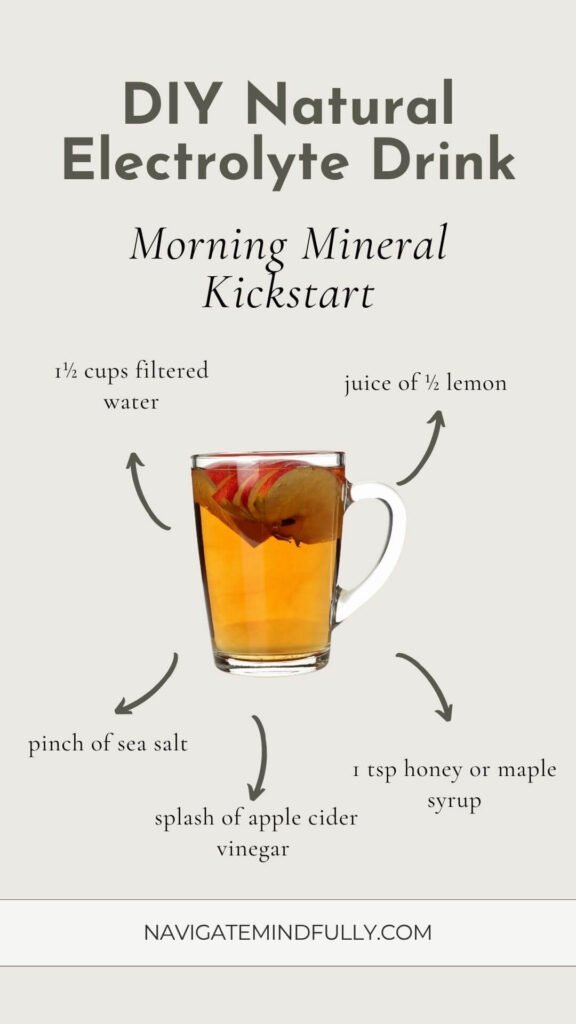 DIY natural electrolyte drink recipe