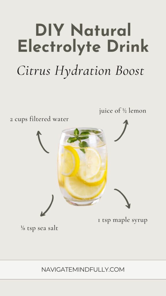 DIY natural electrolyte recipes